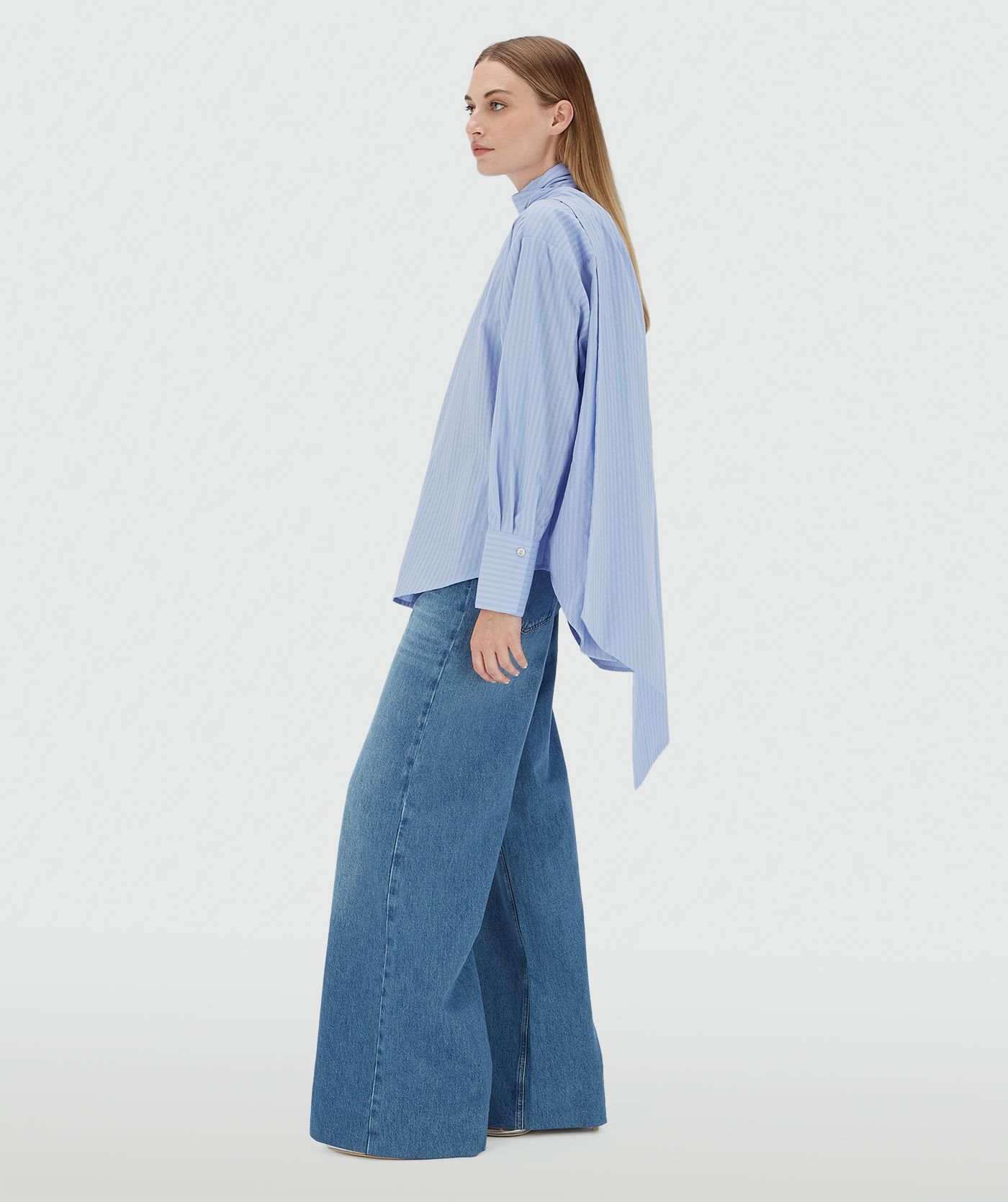 Camisa HEDY com Laçada Riscas Azuis - Josh V 5