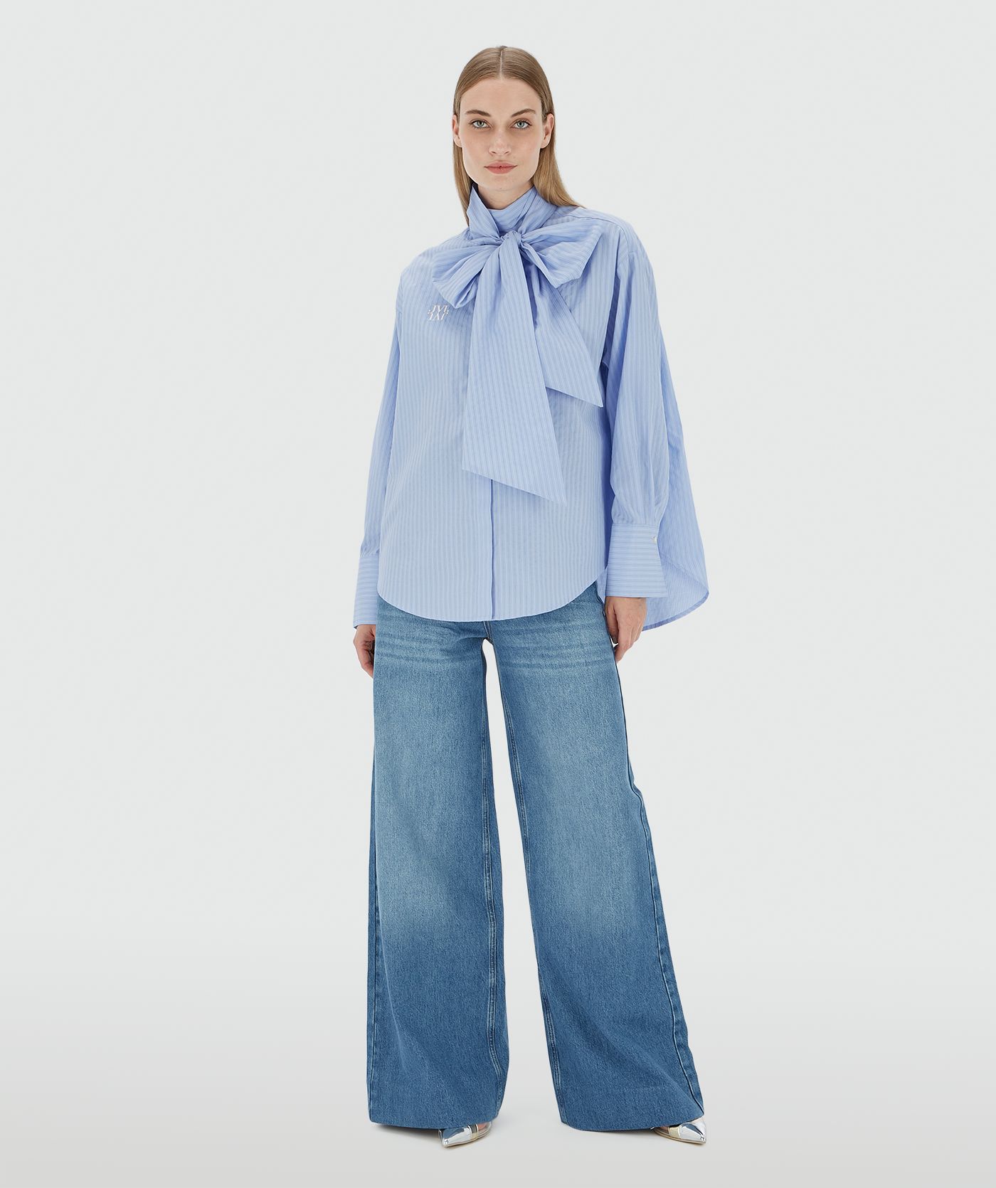 Camisa HEDY com Laçada Riscas Azuis - Josh V 7