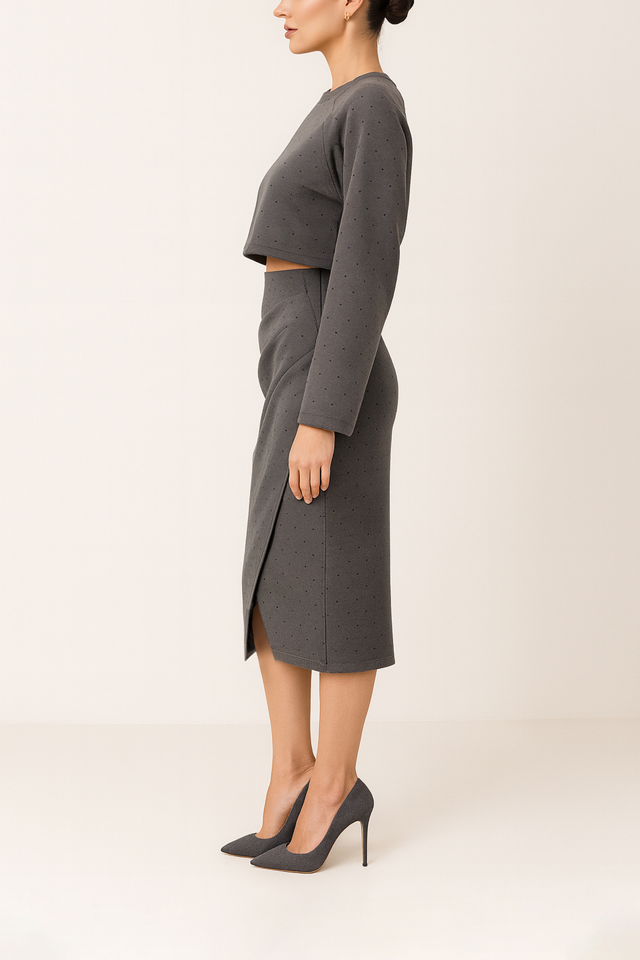 Blusa com Brilhos Cinza - SAHOCO 6