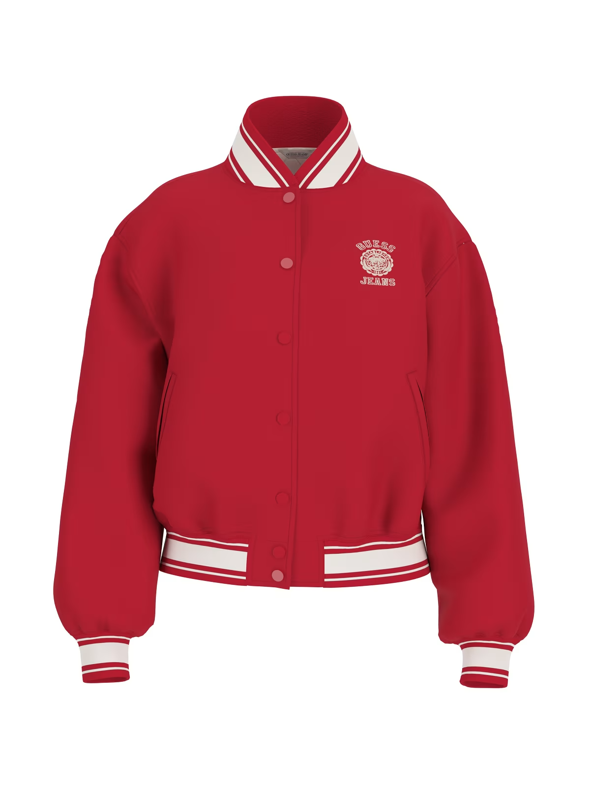 Casaco Bomber Varsity Vermelho - Guess Jeans 5