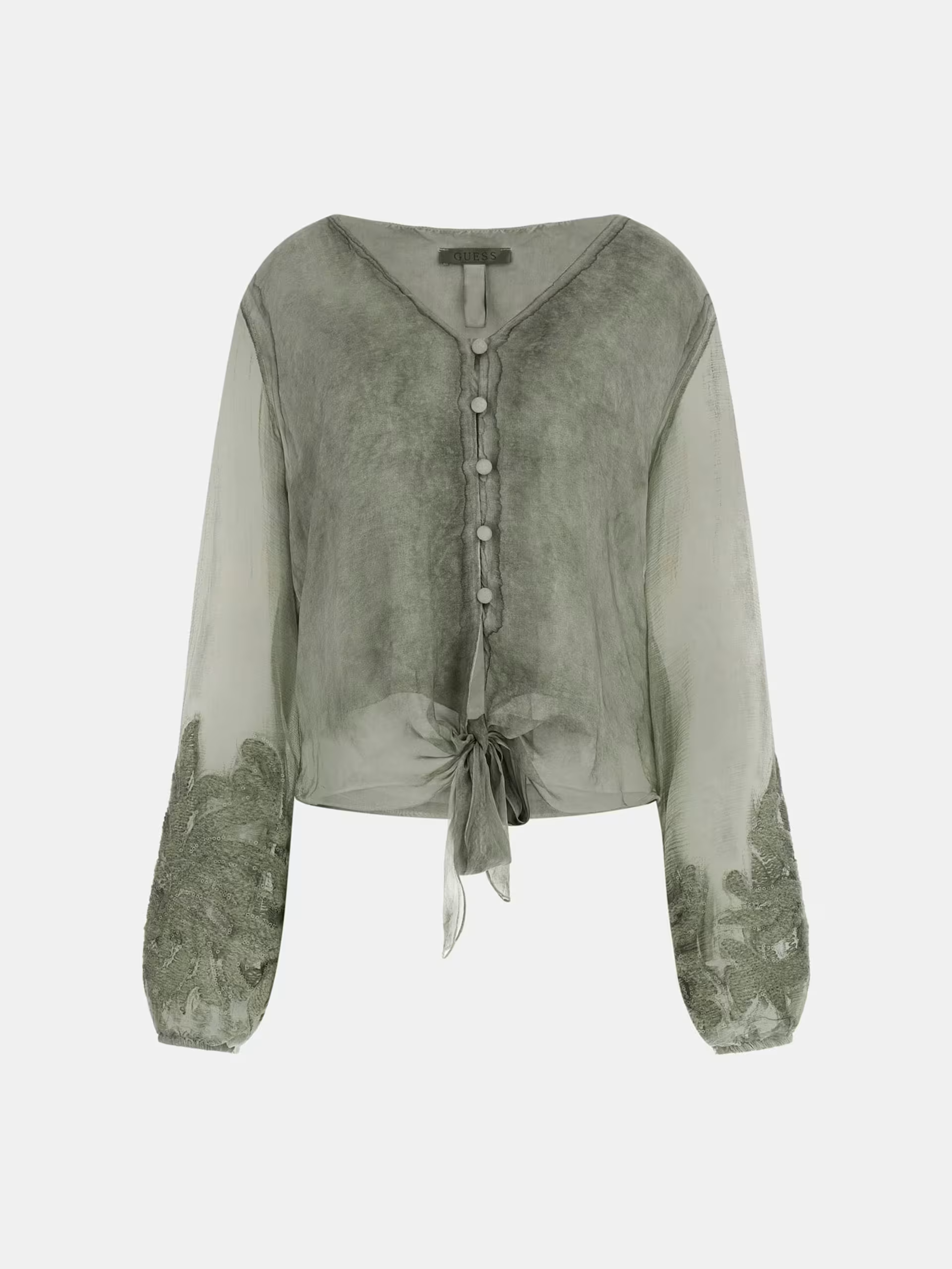 Blusa Camilla em Seda Verde - Guess   5