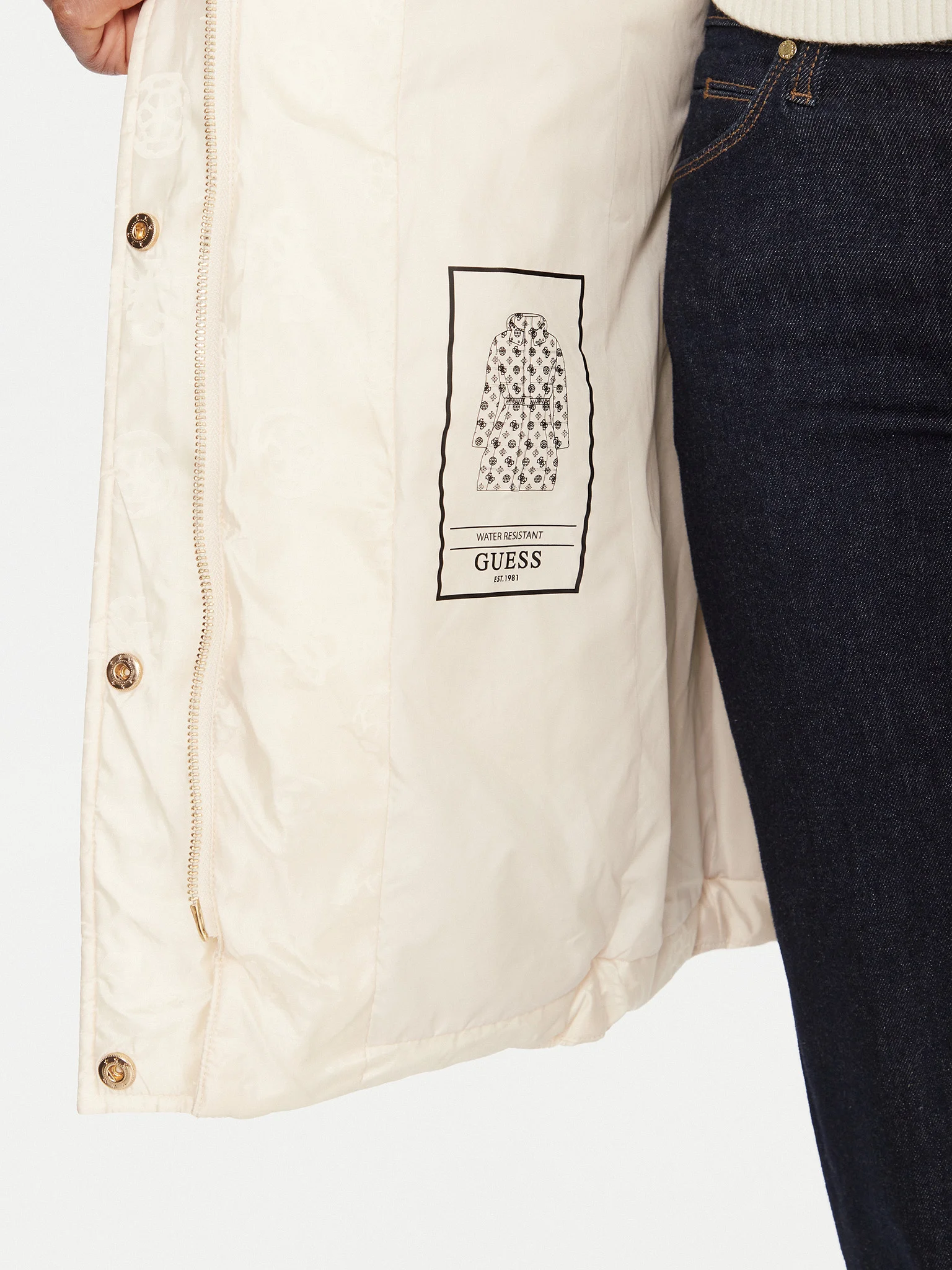 Casaco Médio IMMA Logo Branco - Guess 6