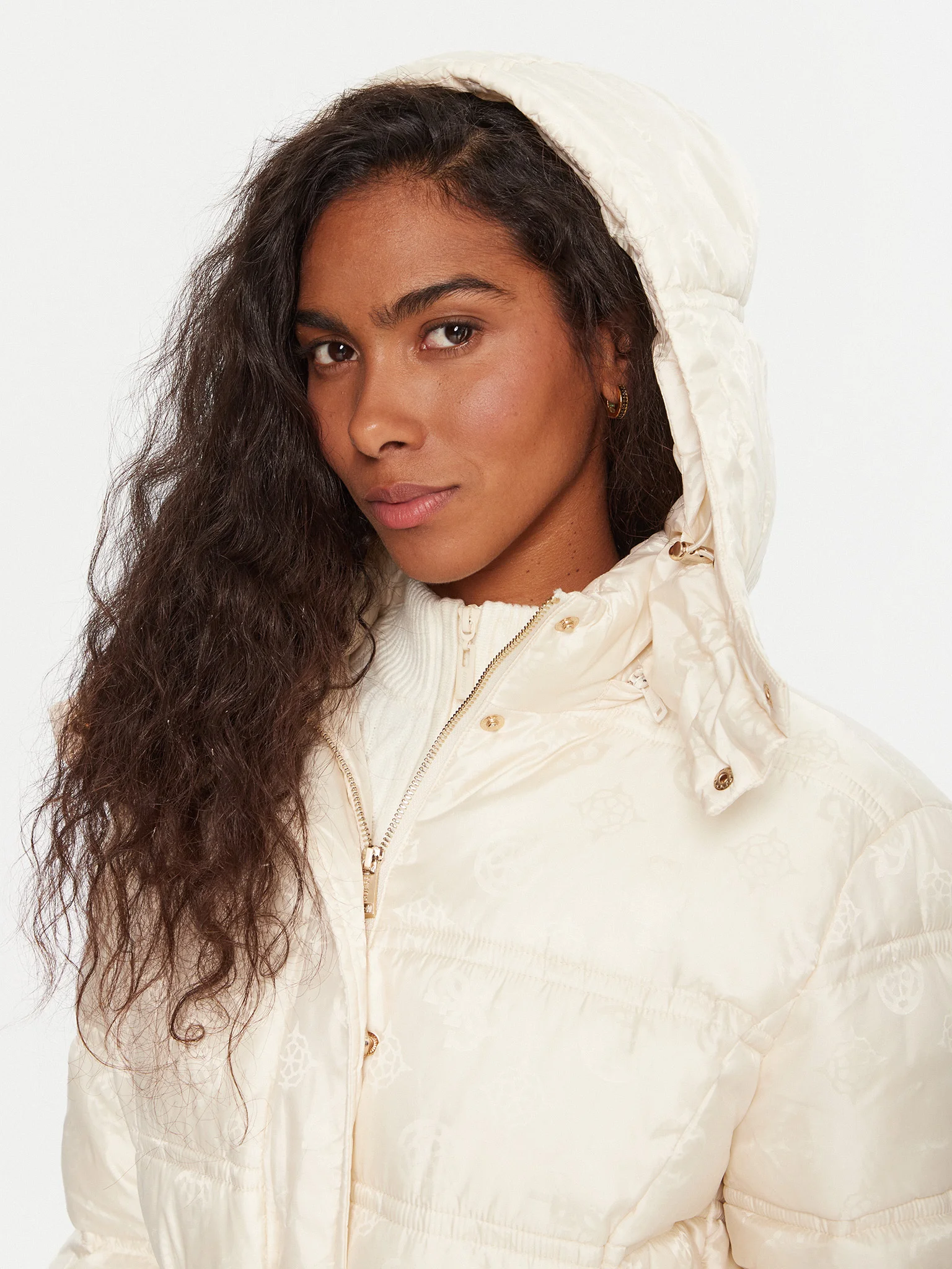 Casaco Médio IMMA Logo Branco - Guess 7