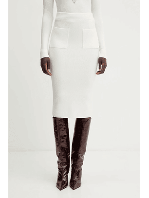 Saia HARLEY Malha Branco - Guess 