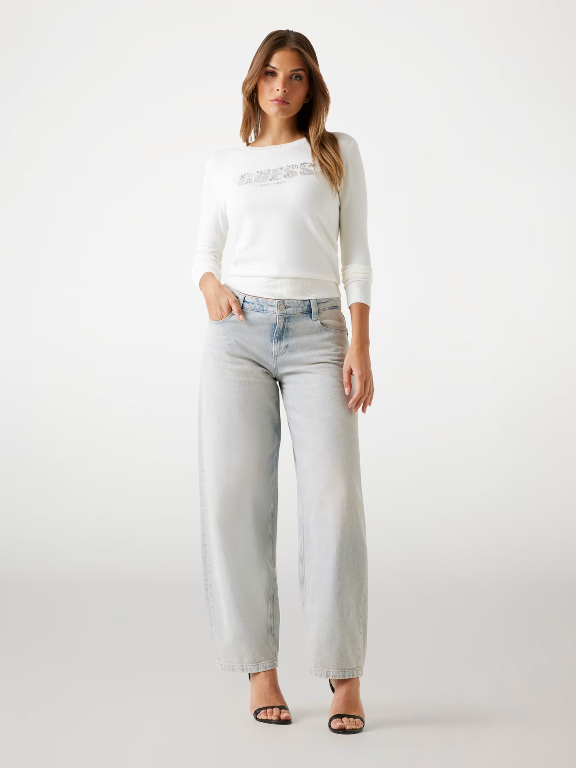 Camisola de Malha REYNA Branco - Guess 2