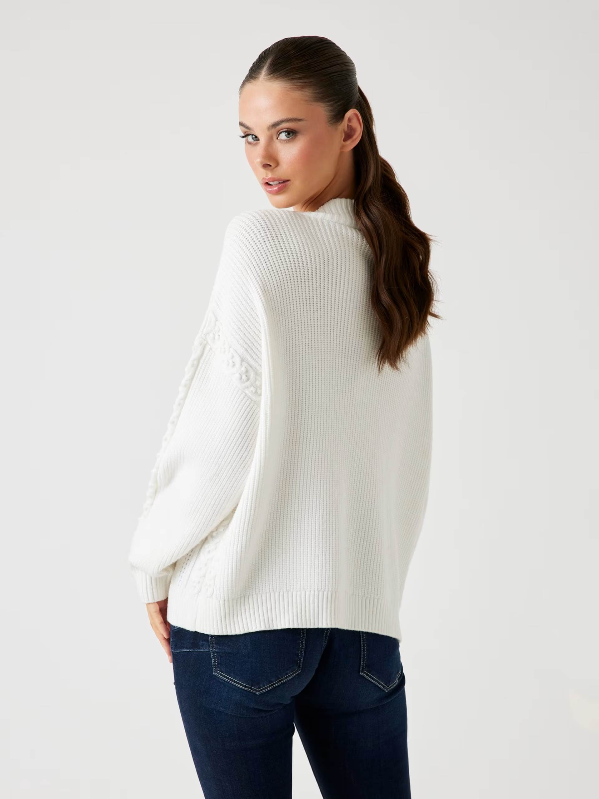 Camisola ETSUKO Grossa Malha Branco - Guess  3