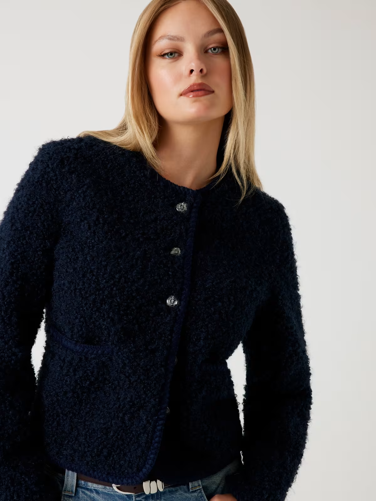 Casaco IVANA em Lã Azul - Guess  4