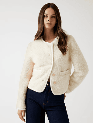 Casaco IVANA em Lã Branco - Guess 