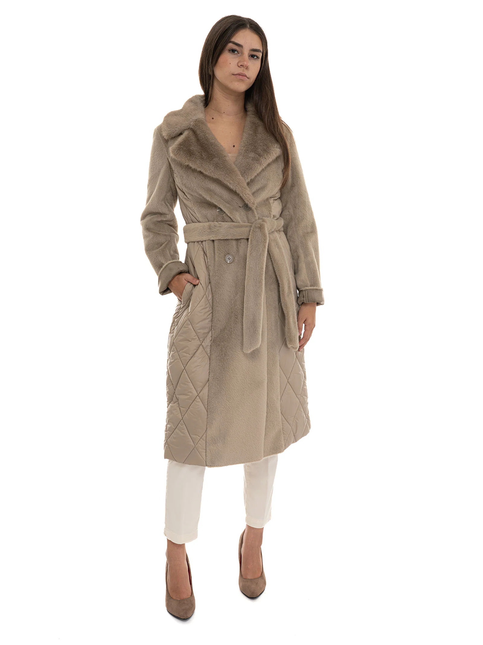 Trench Kispo com Pelo Taupe - Guess 4