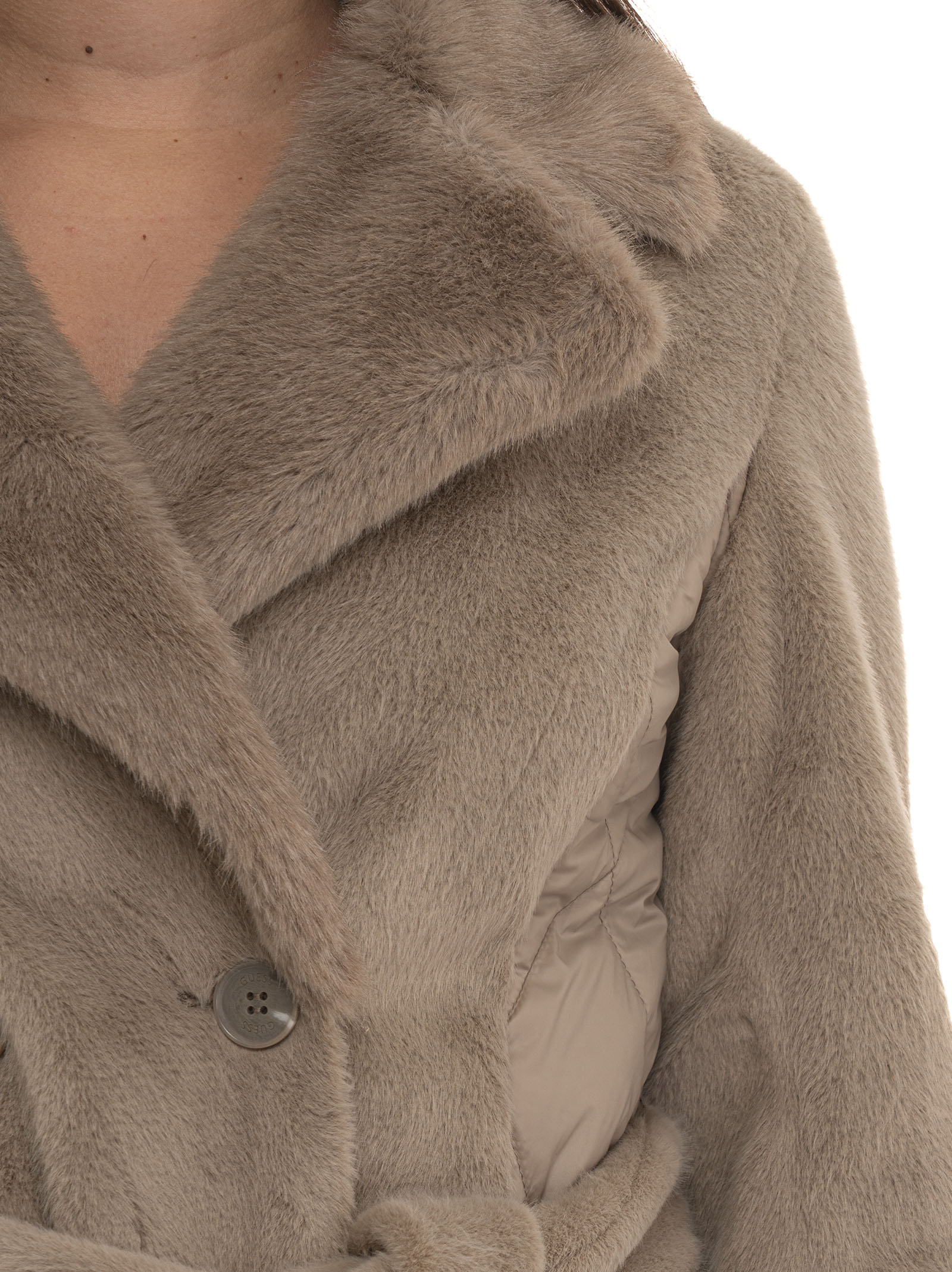 Trench Kispo com Pelo Taupe - Guess 5
