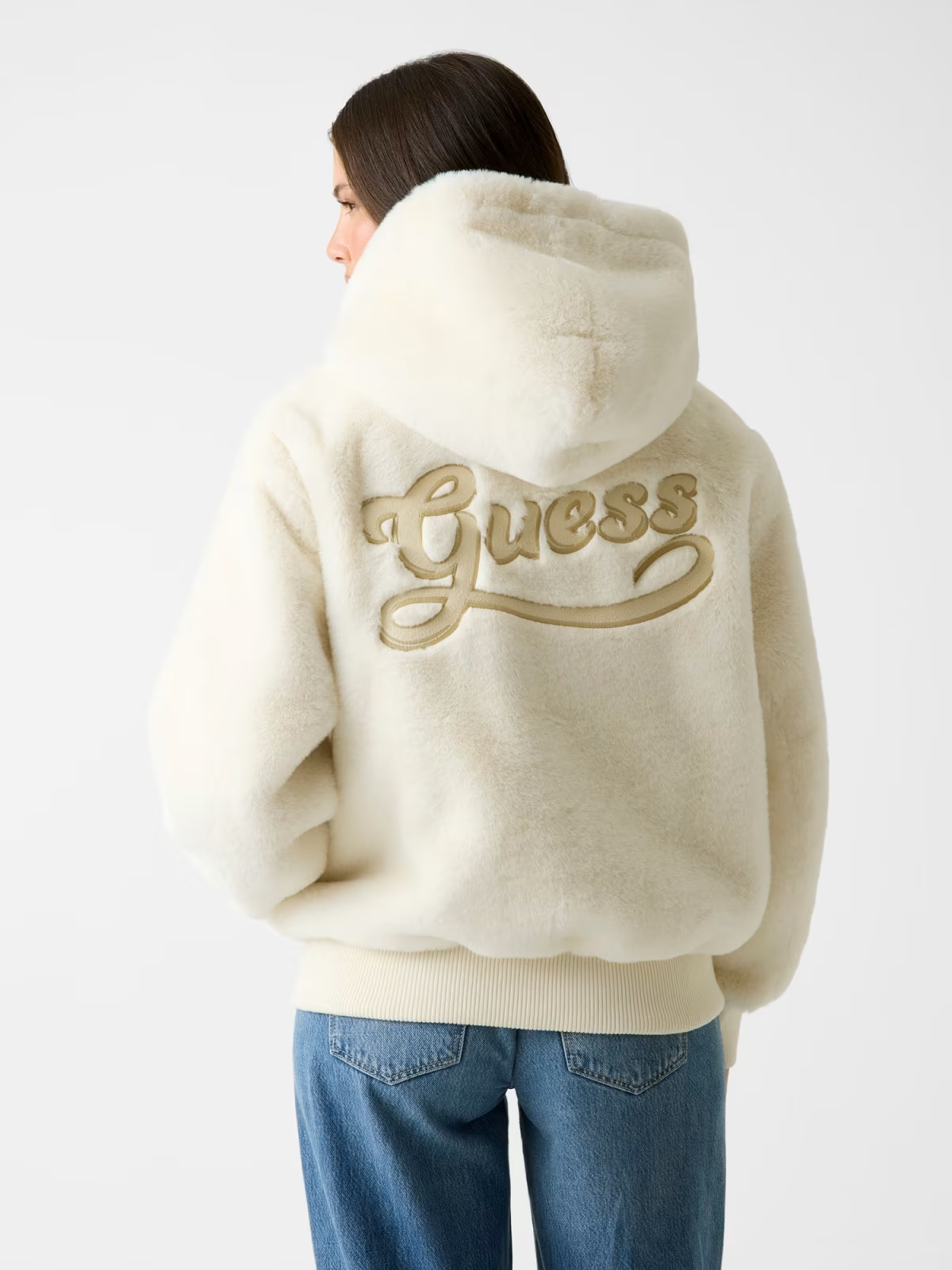 Casaco em Pelo LUCREZIA Branco - Guess 3