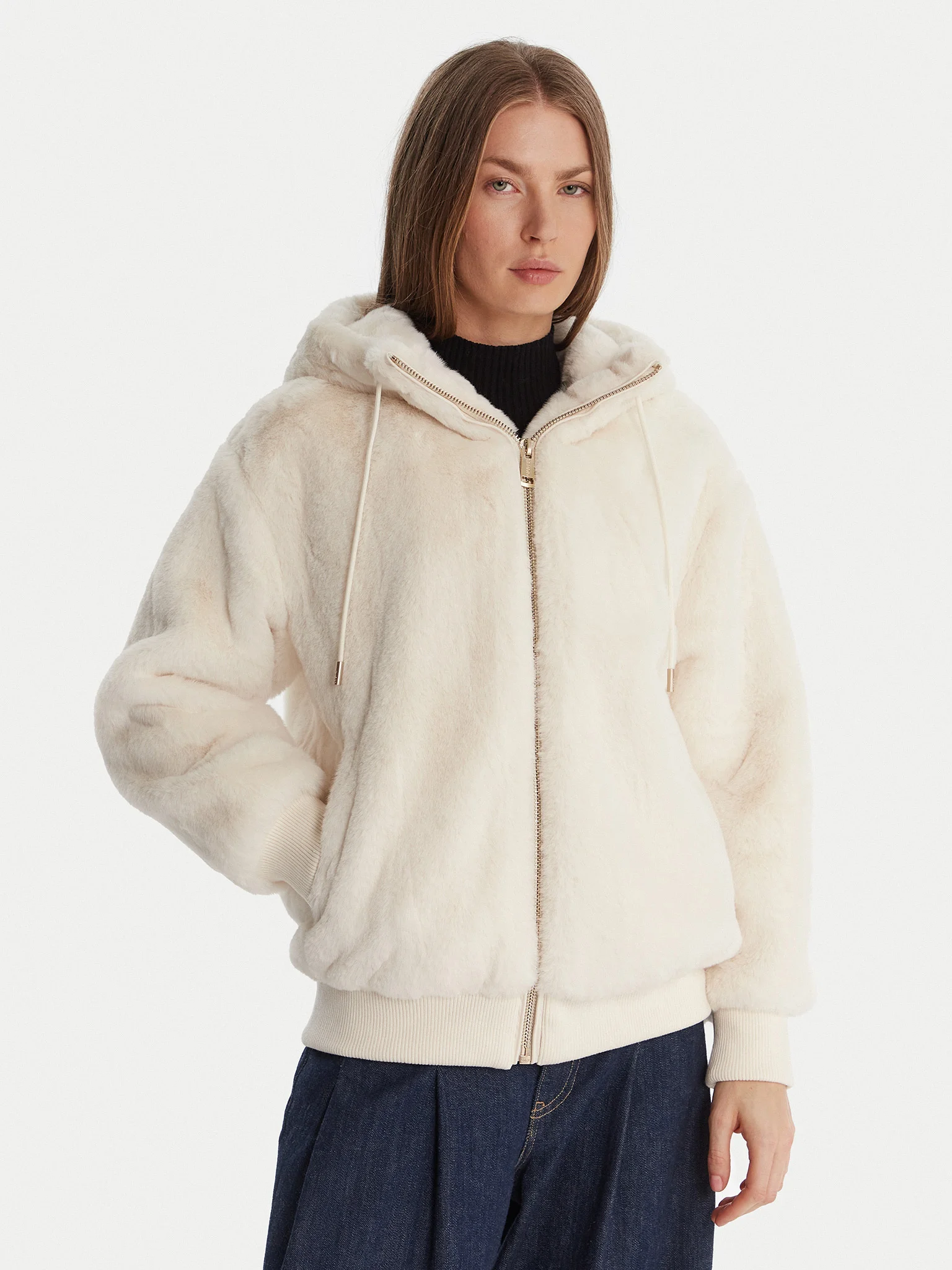 Casaco em Pelo LUCREZIA Branco - Guess 1