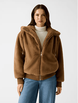 Casaco em Pelo LUCREZIA Camel - Guess