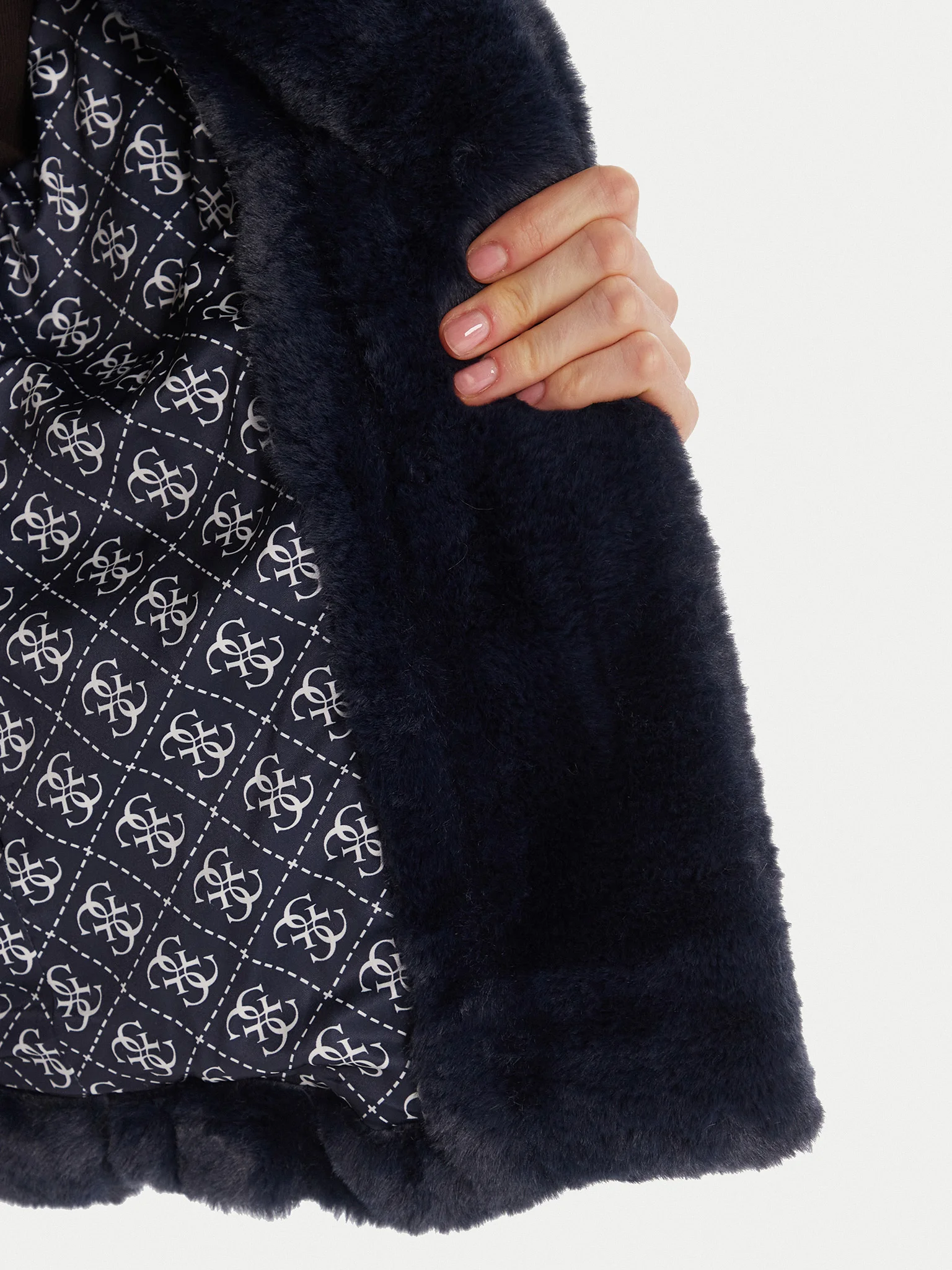 Casaco em Pelo NEW SOPHY Azul  - Guess  4