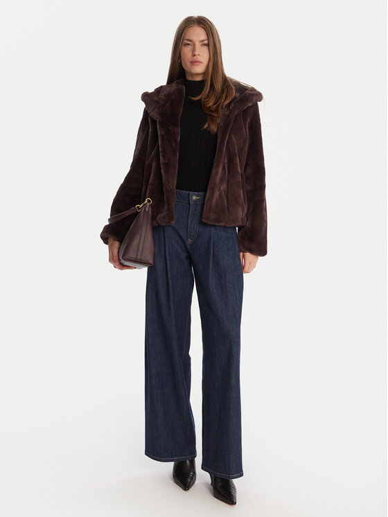 Casaco em Pelo NEW SOPHY Castanho - Guess 4