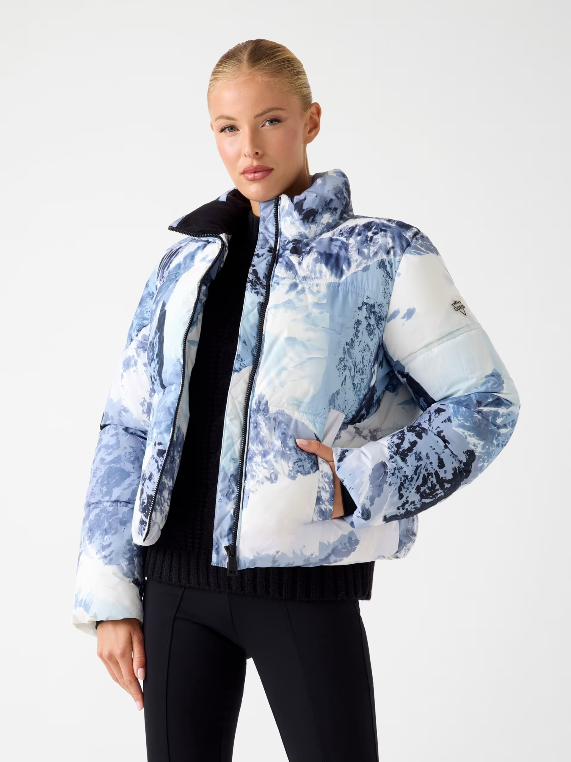 Casaco Puffer Ski Azul - Guess  1