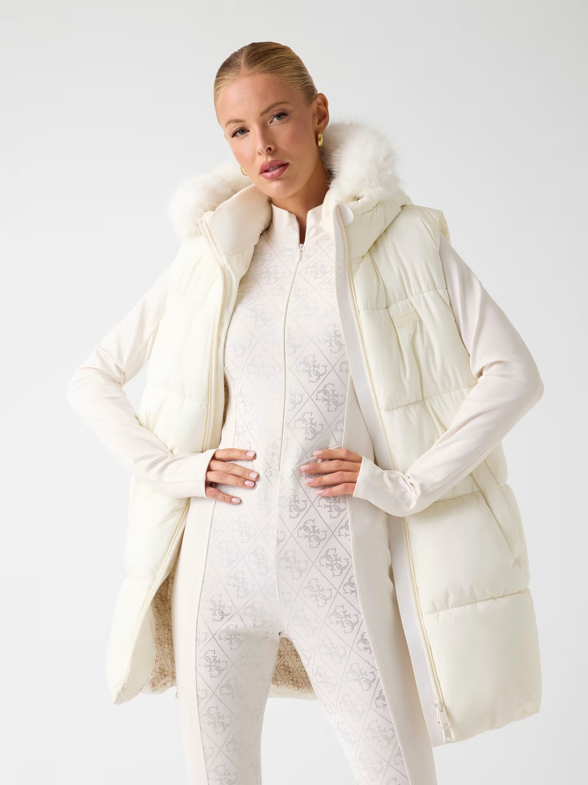 Colete KATRINA Ski Branco - Guess  2