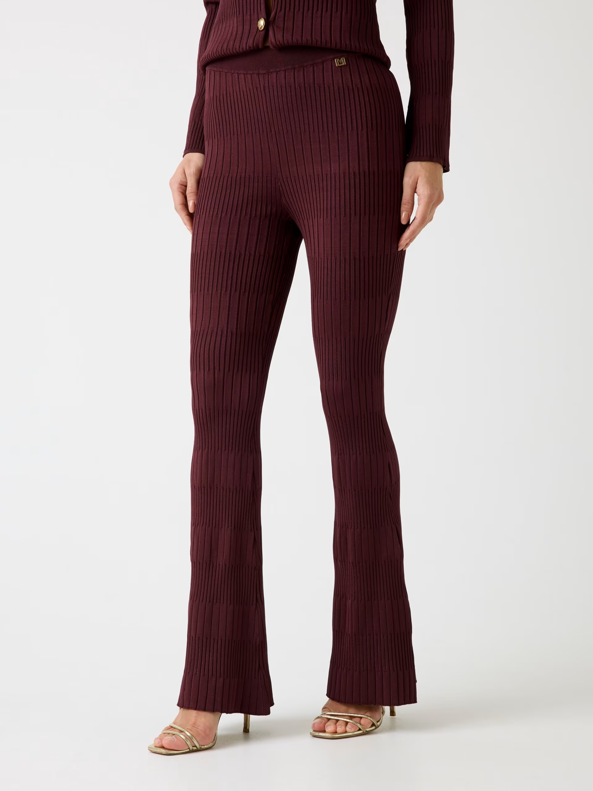 Calças JANET em Malha Bordeaux - Guess Marciano 1