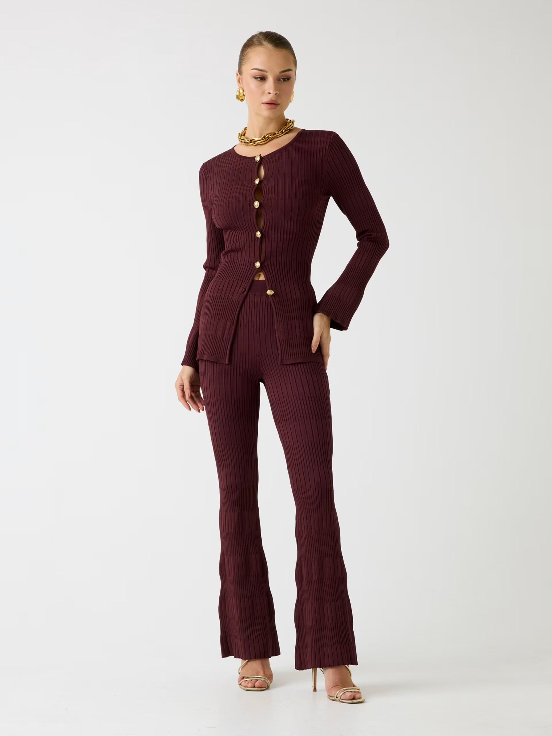 Casaco JANET em malha Bordeaux - Guess Marciano 2