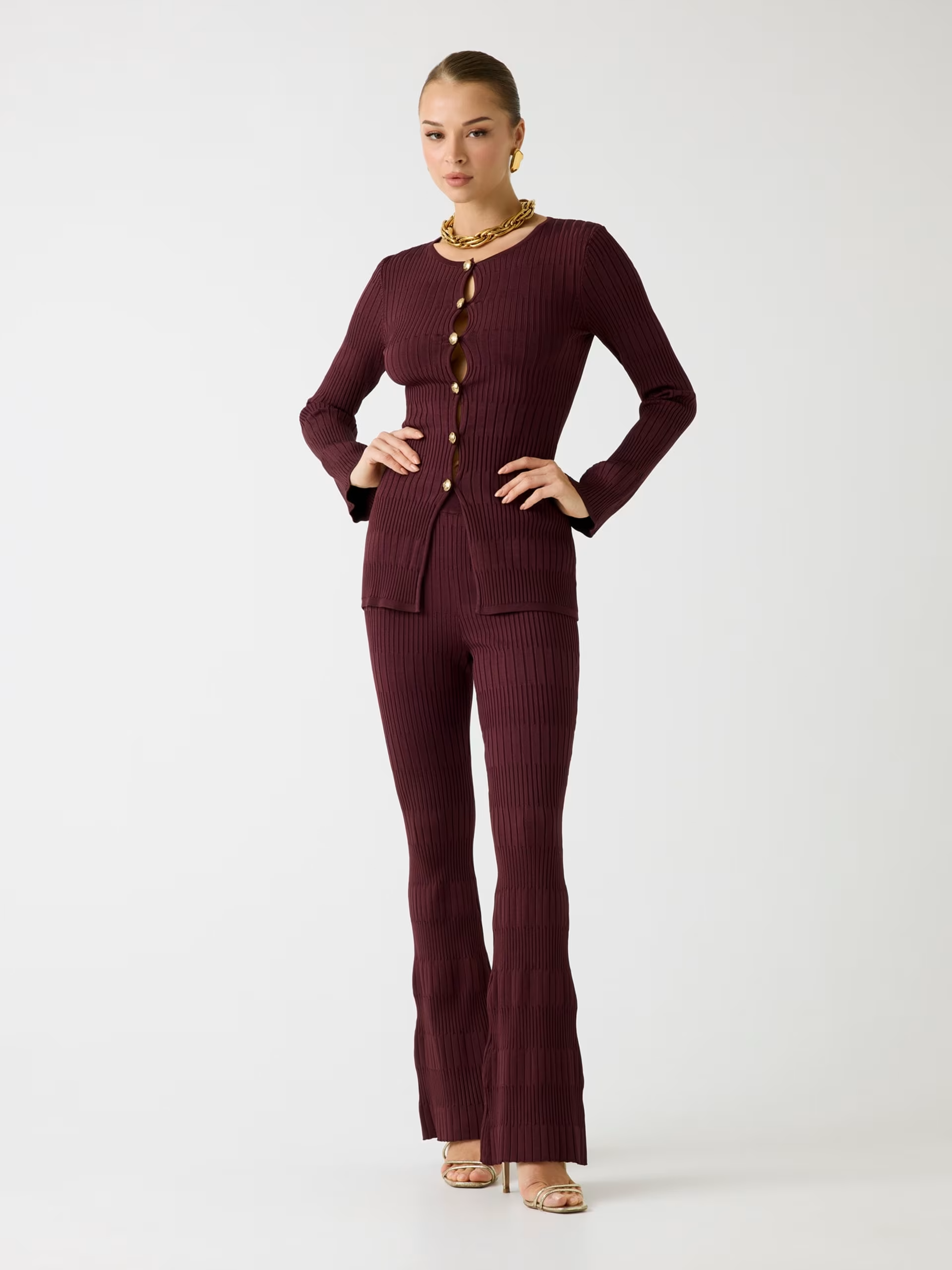 Casaco JANET em malha Bordeaux - Guess Marciano 3