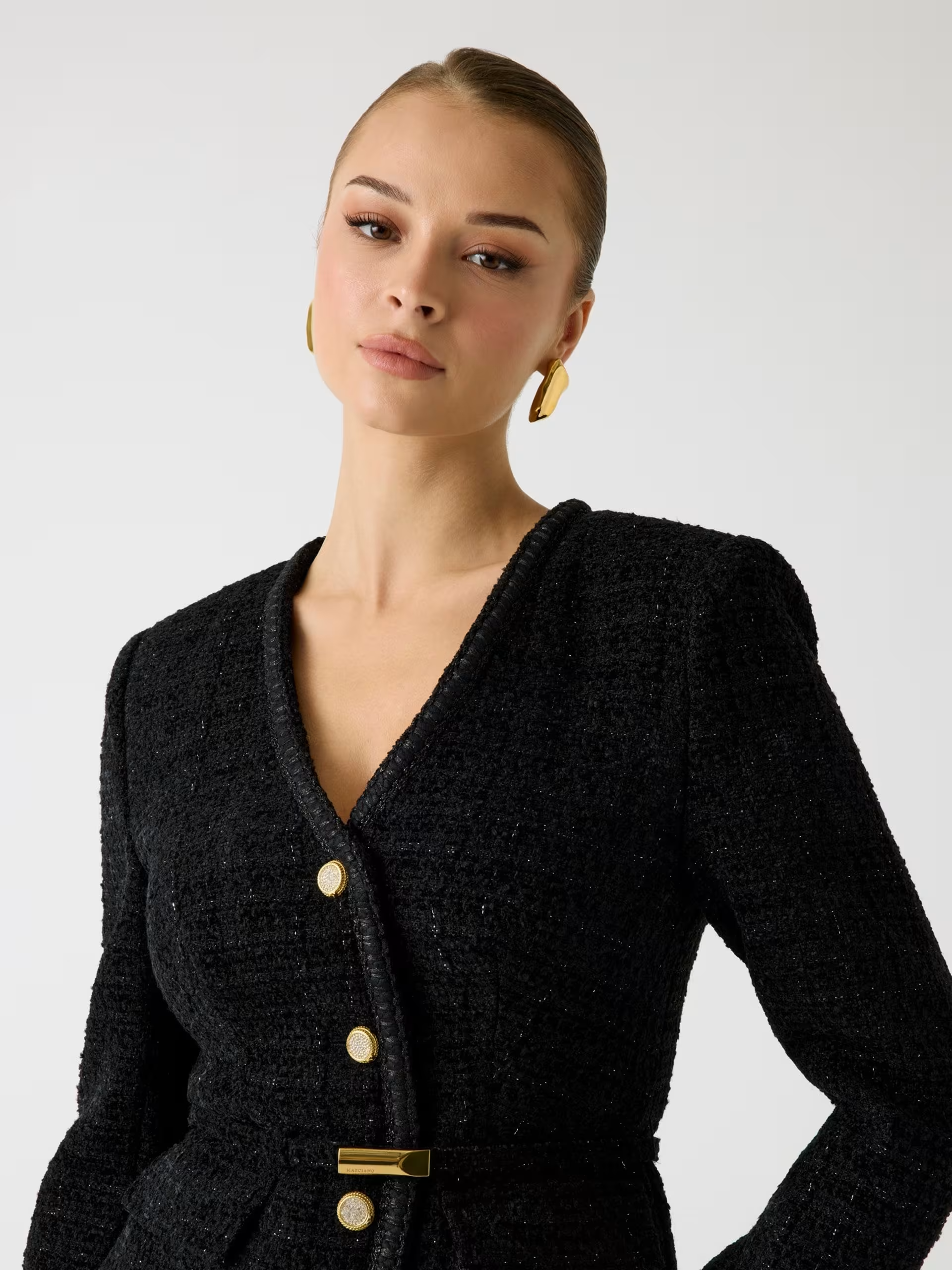 Casaco SUE em Tweed Preto - Guess 4