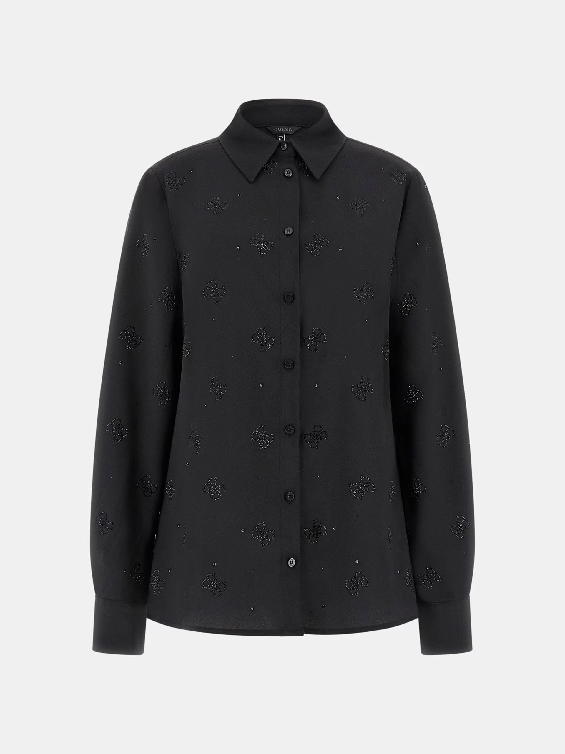 Camisa FLORE Logo em Strass Preto - Guess 5