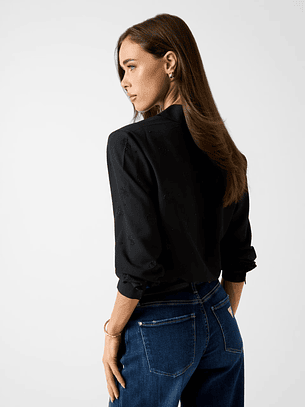 Camisa FLORE Logo em Strass Preto - Guess