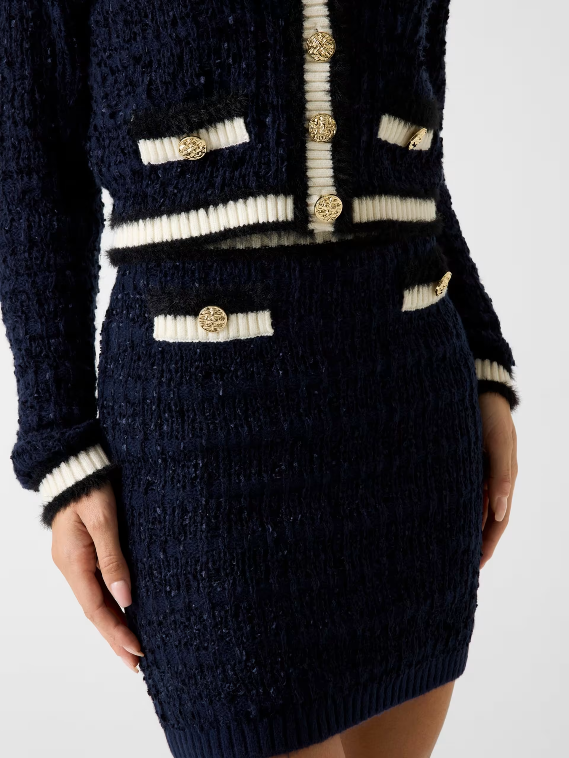 Saia de Malha AOMORI Justa Azul - Guess 1