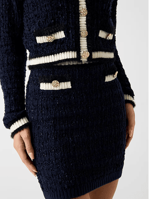 Saia de Malha AOMORI Justa Azul - Guess