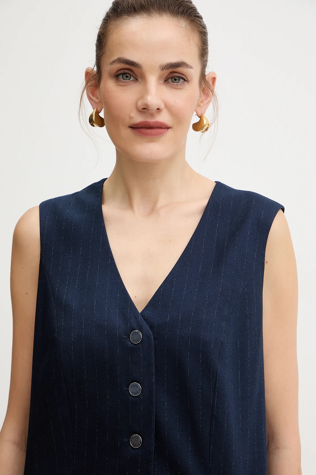 Colete ZANITA Azul Giz - Guess 3