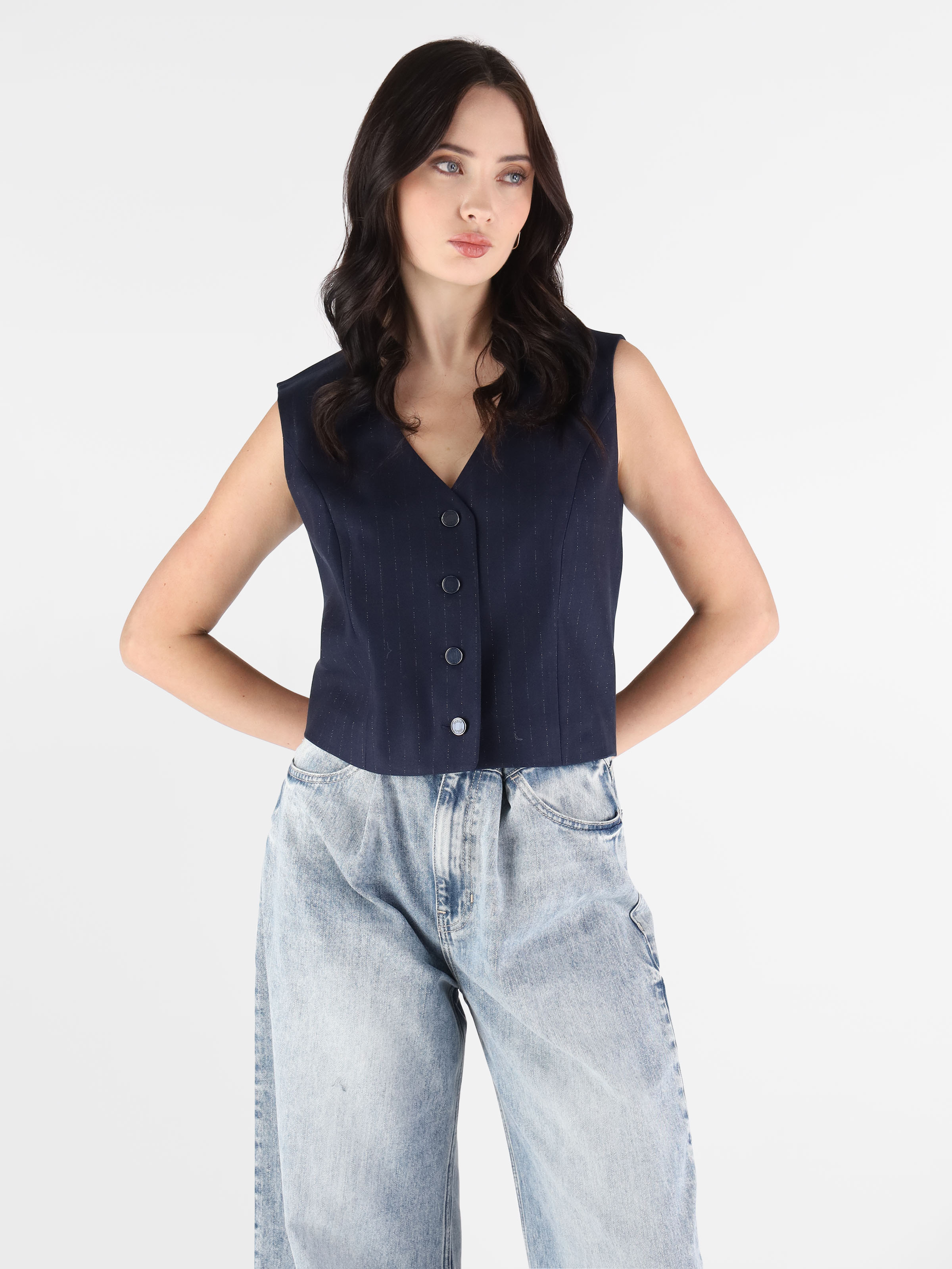 Colete ZANITA Azul Giz - Guess 2