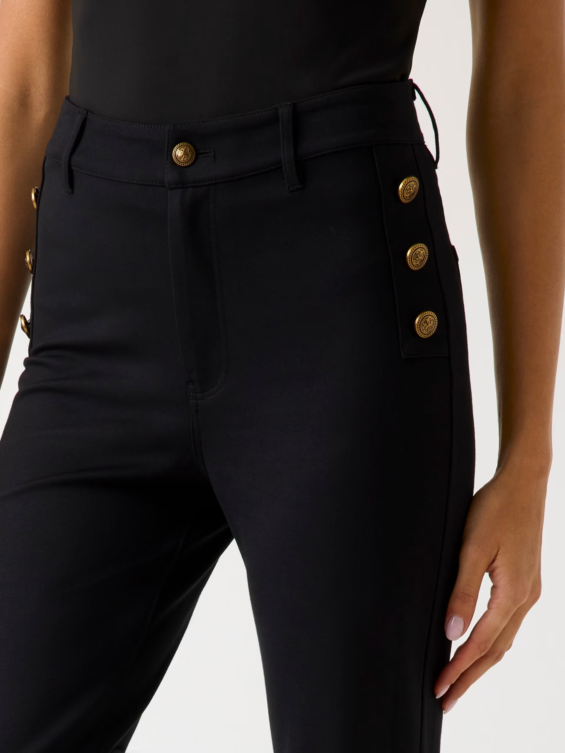 Calças CHRISSY Boot Cut Preto - Guess 4