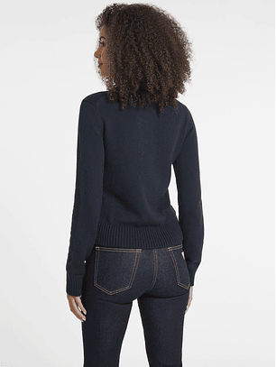 Camisola de Malha Azul e Branco - Guess Jeans