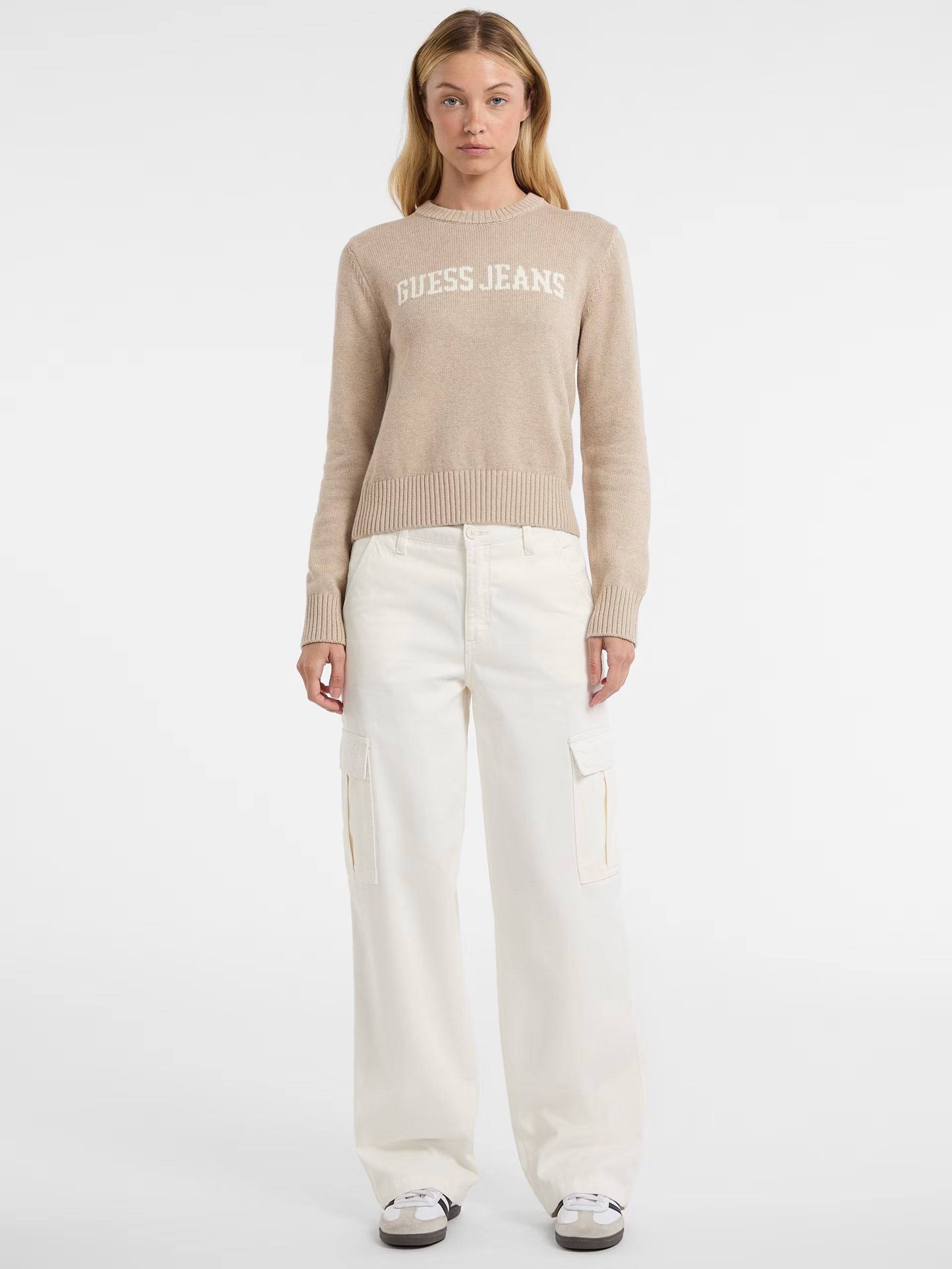 Camisola de Malha Bege - Guess Jeans  2