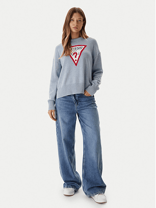Camisola de Malha Triângulo Azul - Guess 