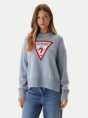 Camisola de Malha Triângulo Azul - Guess 