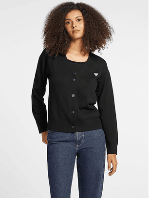 Casaco de Malha Básico Preto - Guess Jeans