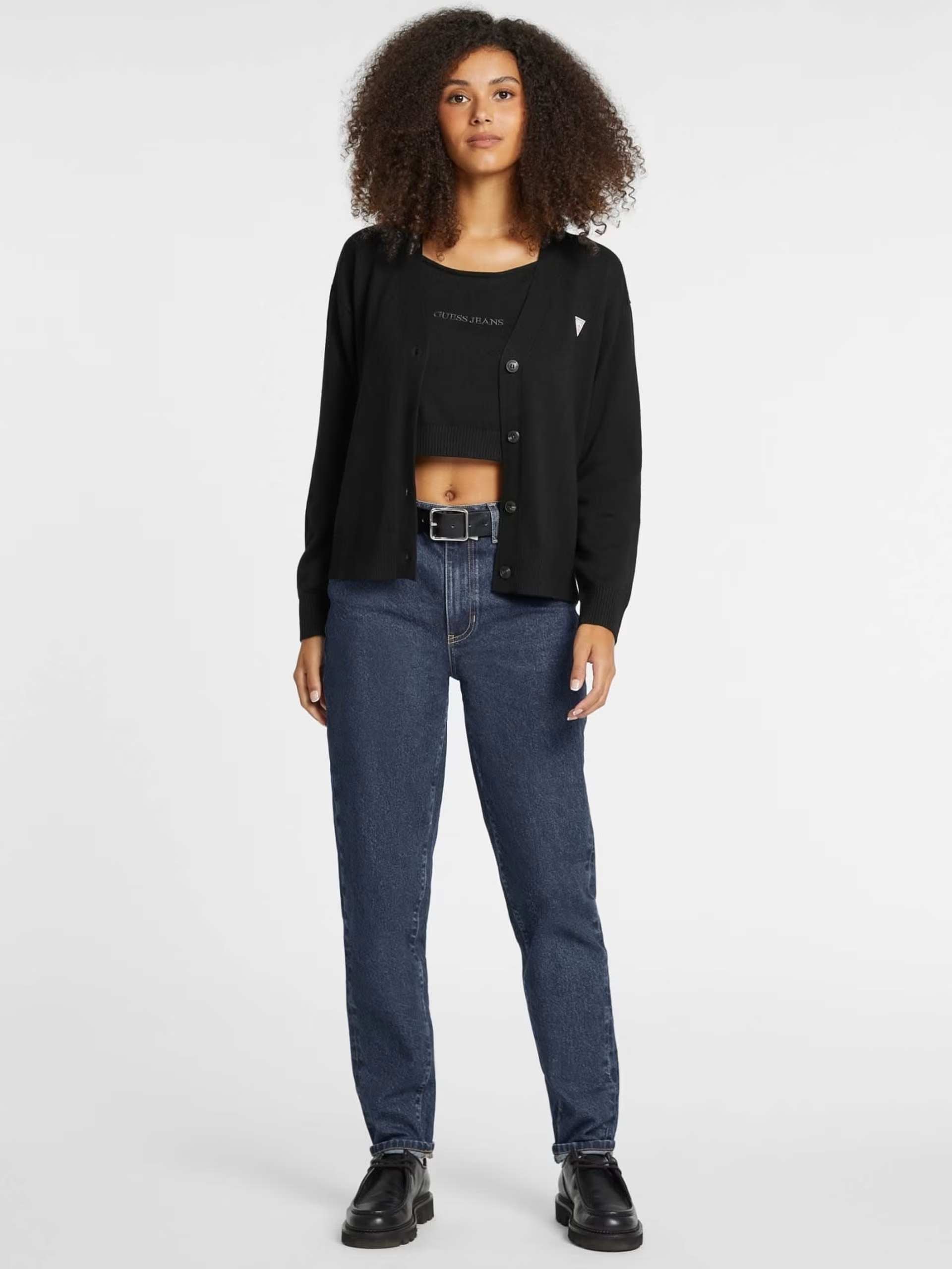 Casaco de Malha Básico Preto - Guess Jeans 2