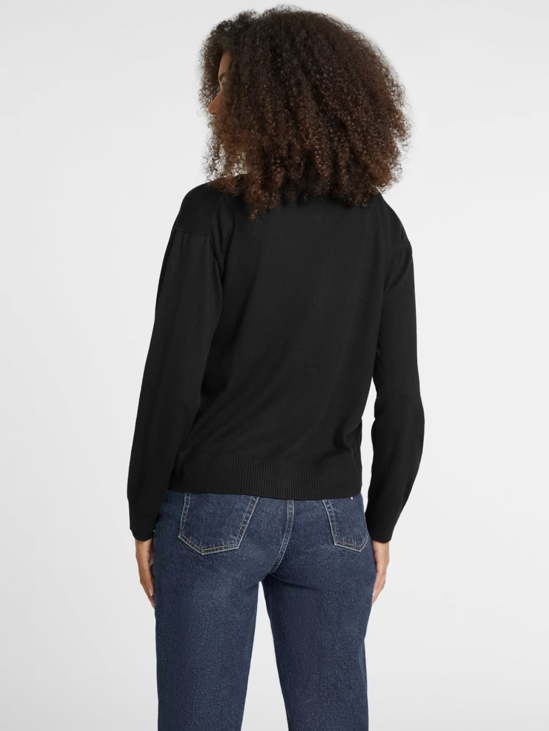 Casaco de Malha Básico Preto - Guess Jeans 3