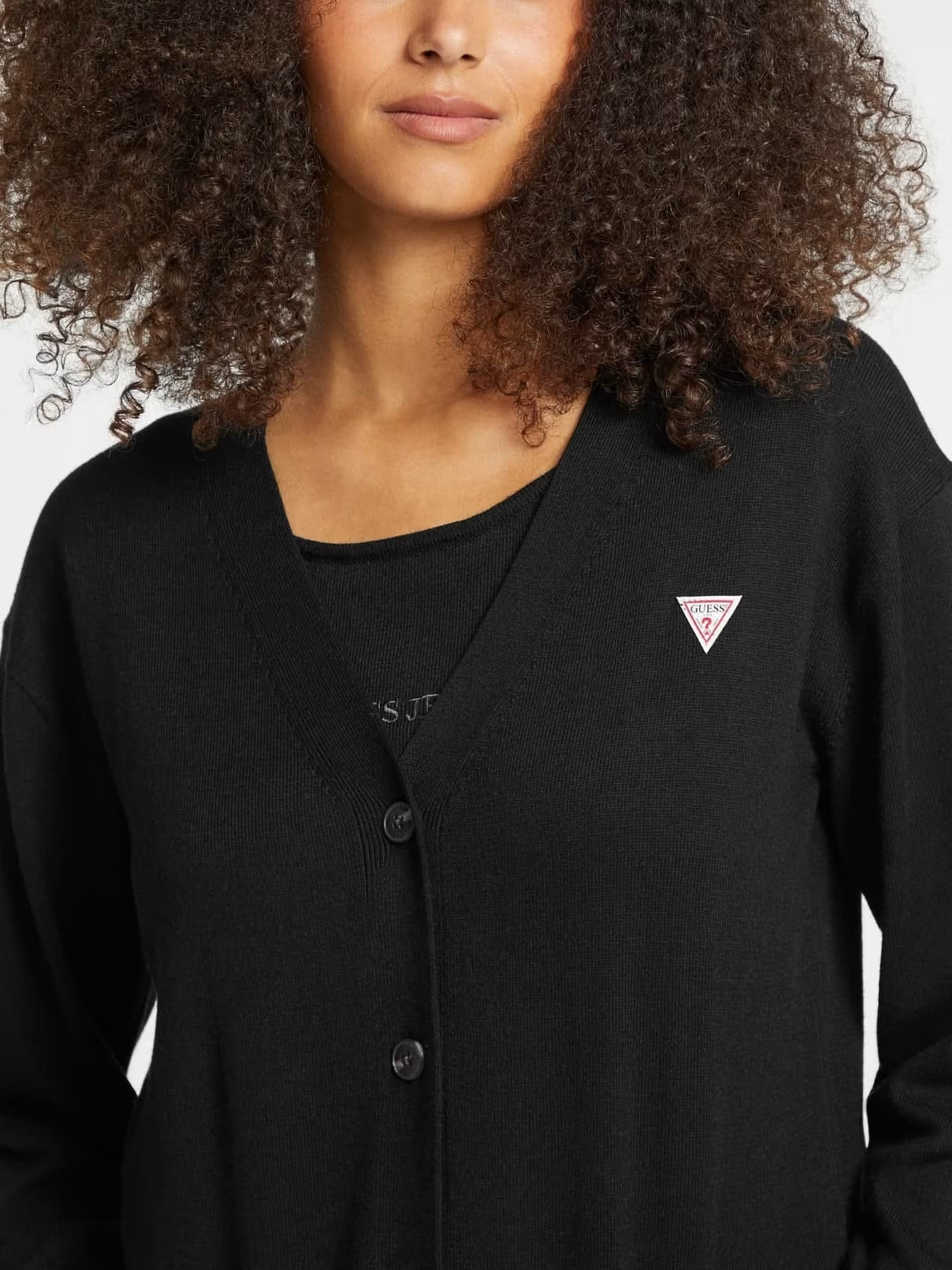 Casaco de Malha Básico Preto - Guess Jeans 4