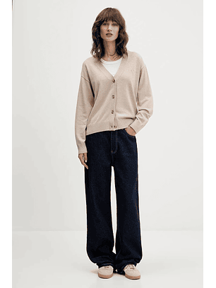 Casaco de Malha Básico Bege - Guess Jeans 