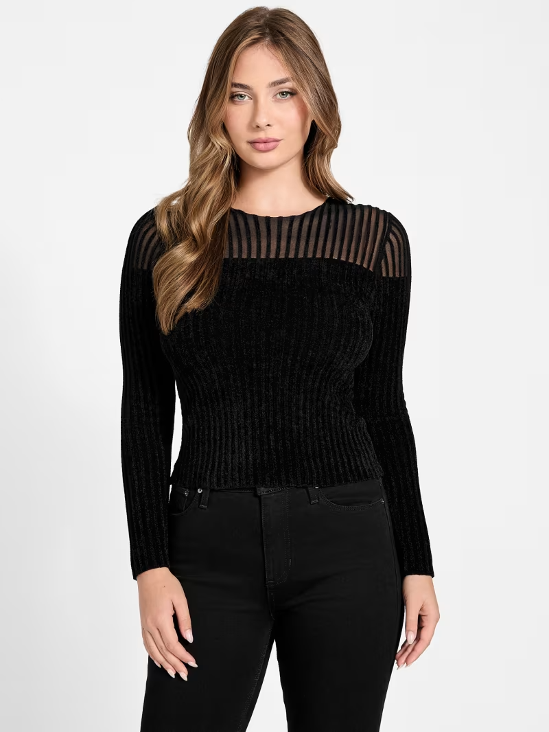 Camsiola ROWENA de Malha Preto - Guess 1