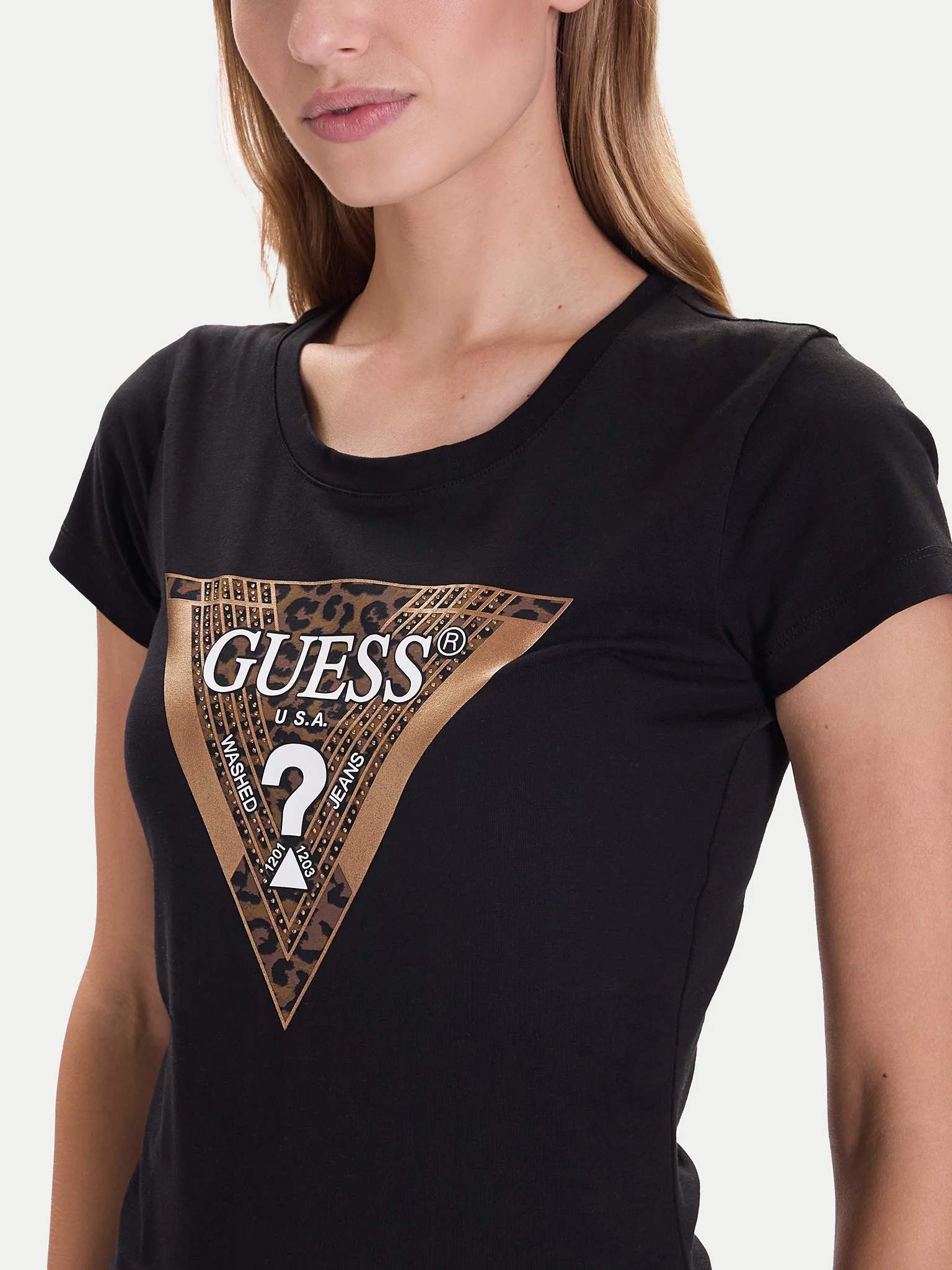 T-shirt Trângulo Animal Print - Guess 5