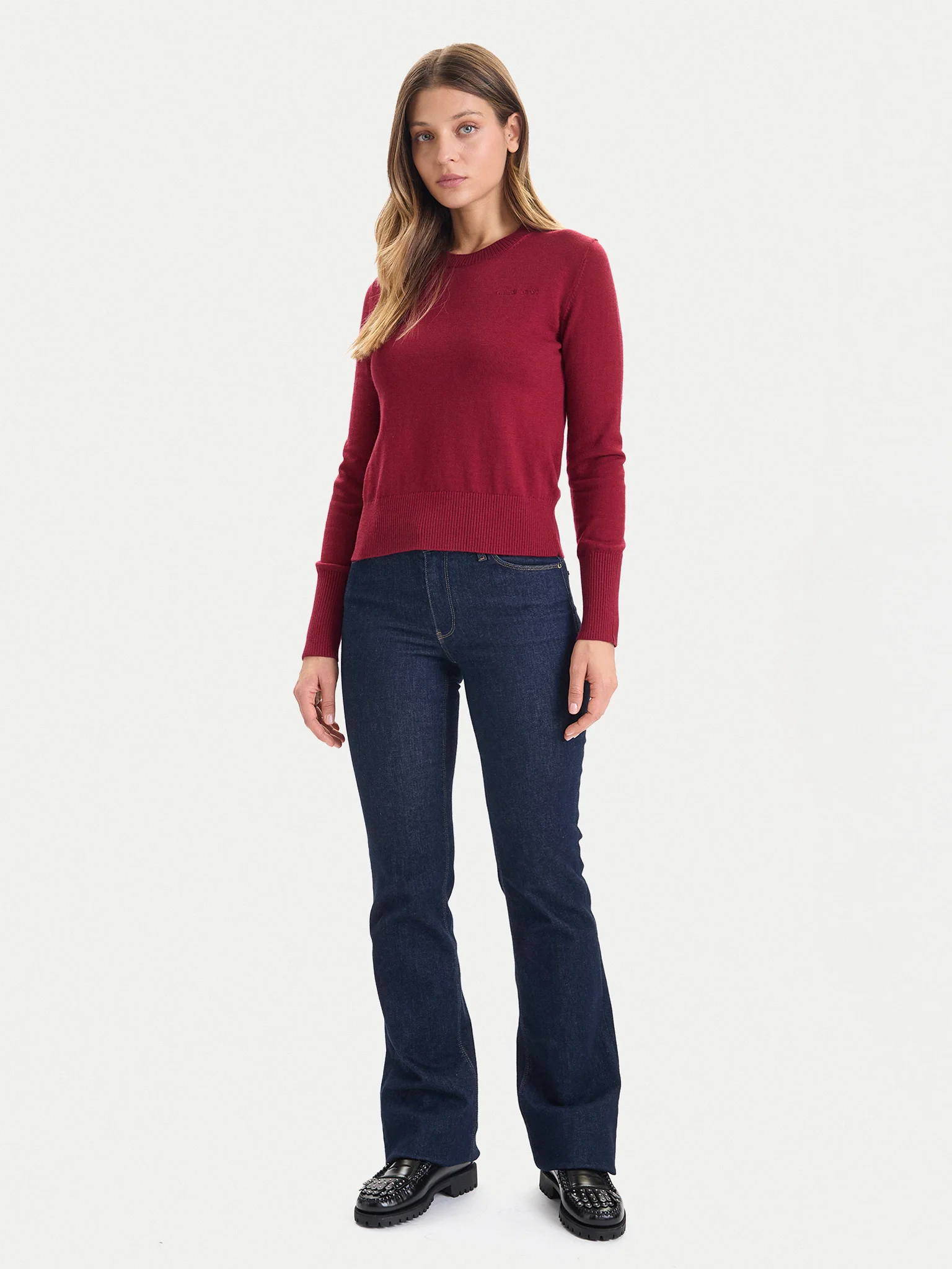 Camisola de Malha Bordeaux - Guess Jeans  3
