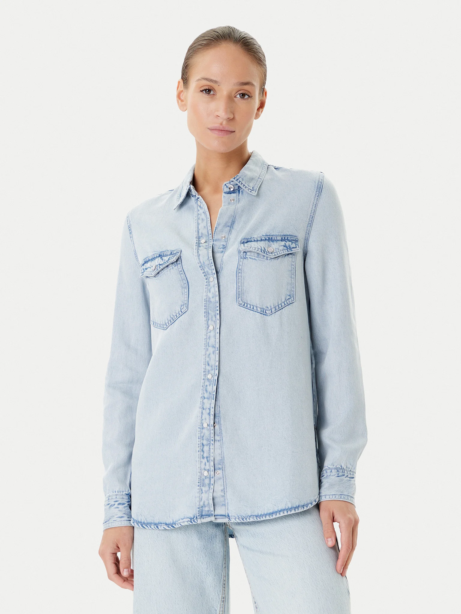 Camisa de Ganga Clara - Guess  1