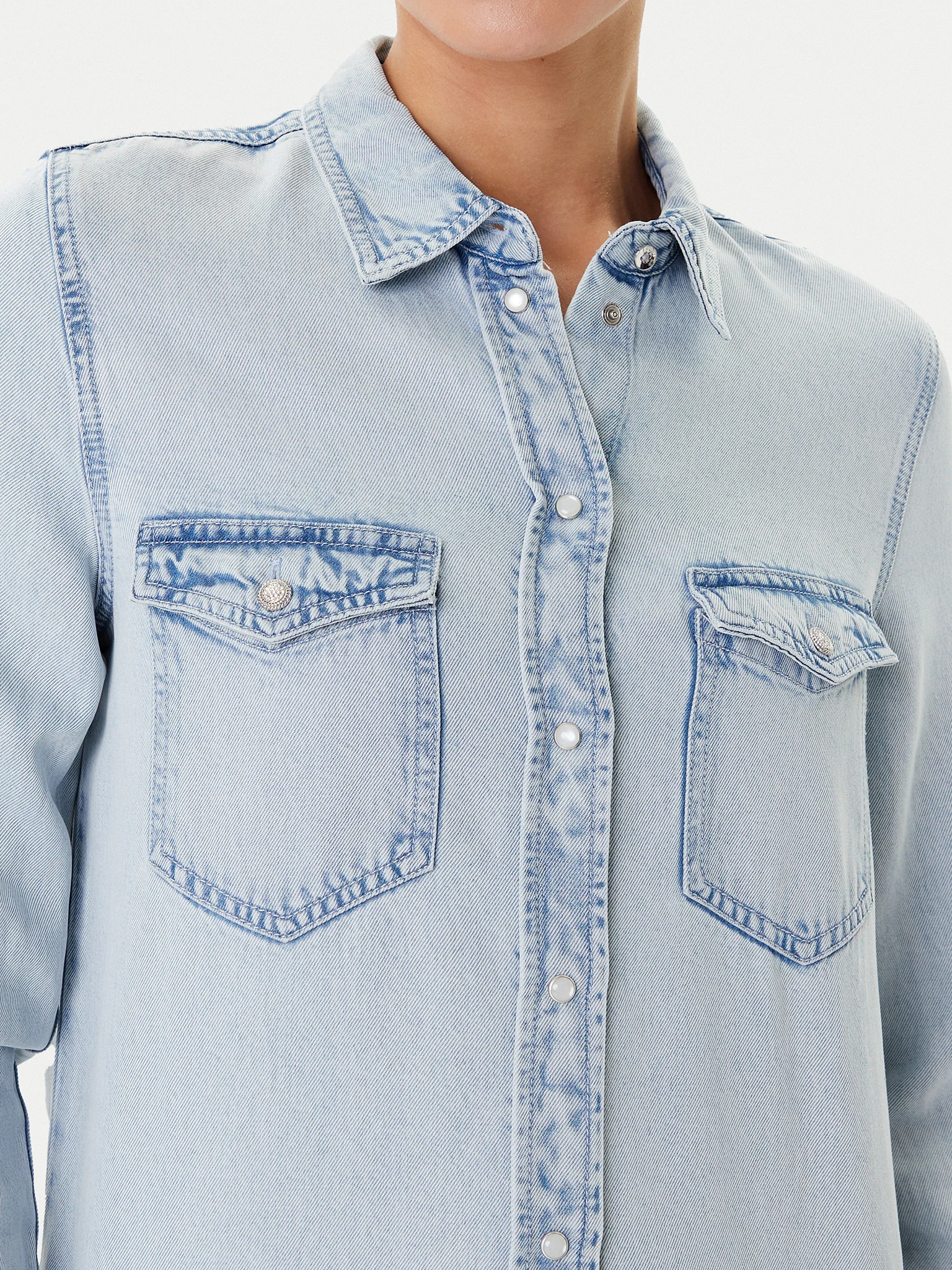 Camisa de Ganga Clara - Guess  5