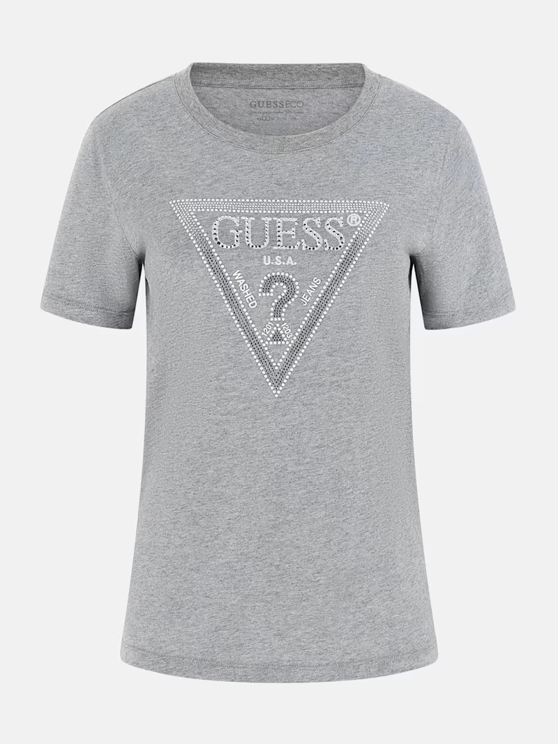 T-shirt Triângulo Pérolas Cinza - Guess  4