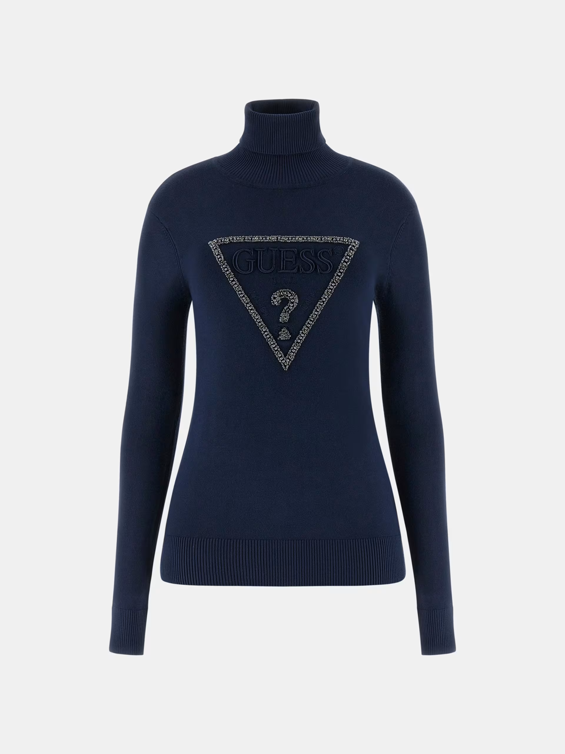 Camisola de Malha Gola Alta Azul - Guess 5