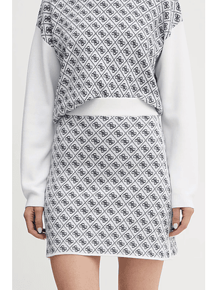 Saia AUBREY de Malha Logo Azul - Guess 