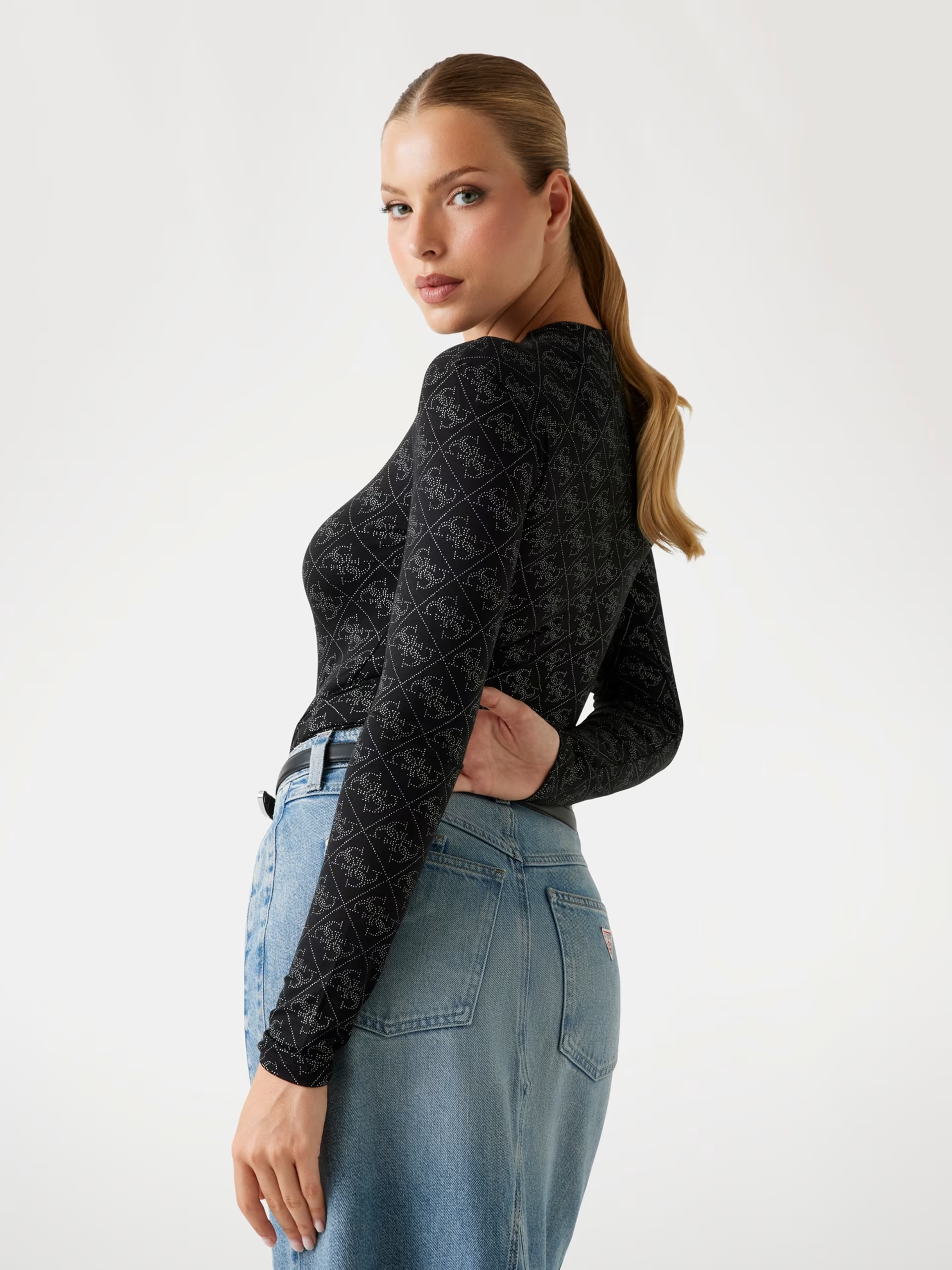 Body TEODORA Logo Preto - Guess  2